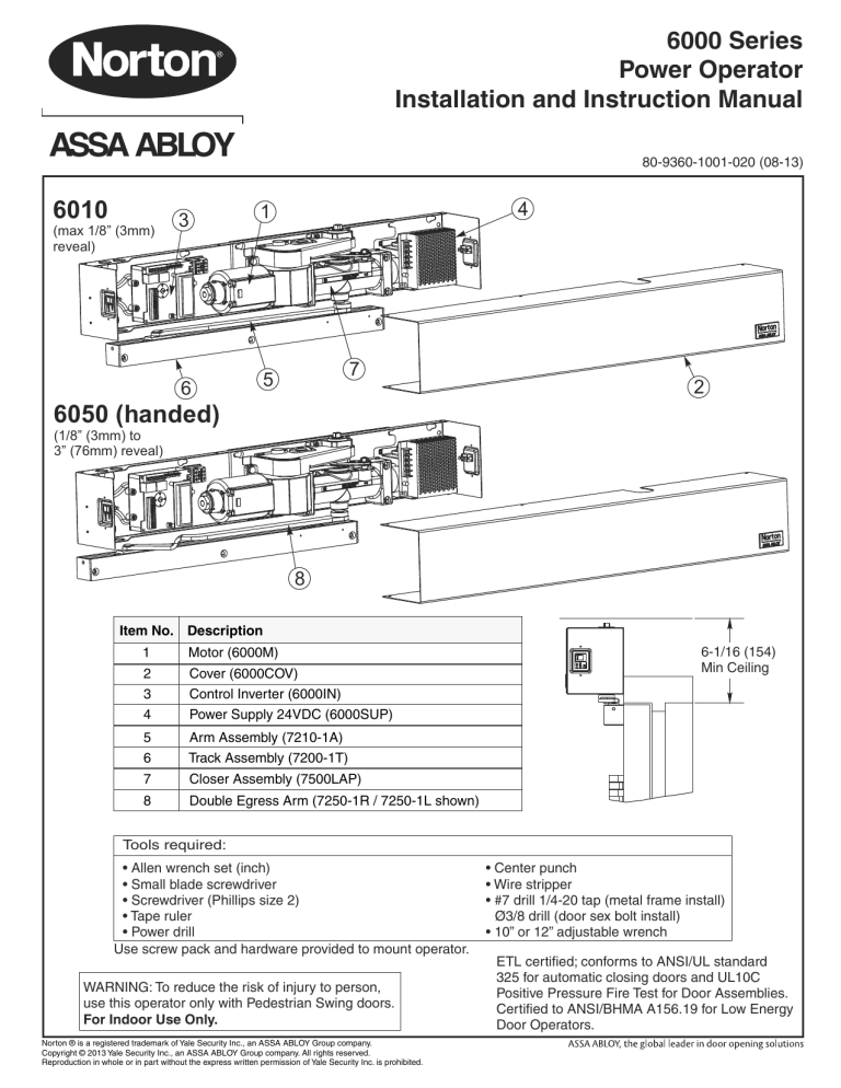 ASSA ABLOY | Manualzz