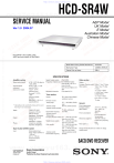Sony SR4W HCD-SR4W SERVICE MANUAL | Manualzz