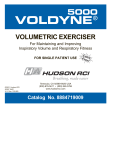 Volumetric Exerciser VOLDYNE 5000 User Manual