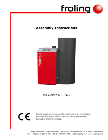 Froling P4 Pellet 100 Assembly Instructions Manual | Manualzz