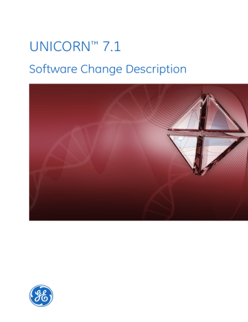 UNICORN 7.1 Software Change Description | Manualzz