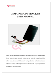 GSM/GPRS/GPS Tracker User Manual