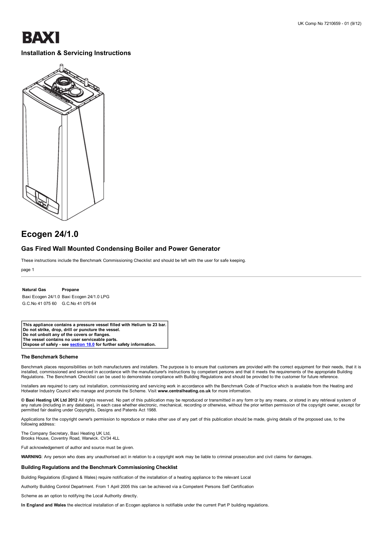 baxi ecogen