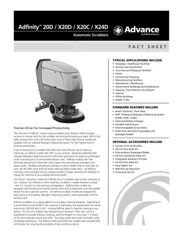 Adfinity™ 20D / X20D / X20C / X24D | Manualzz