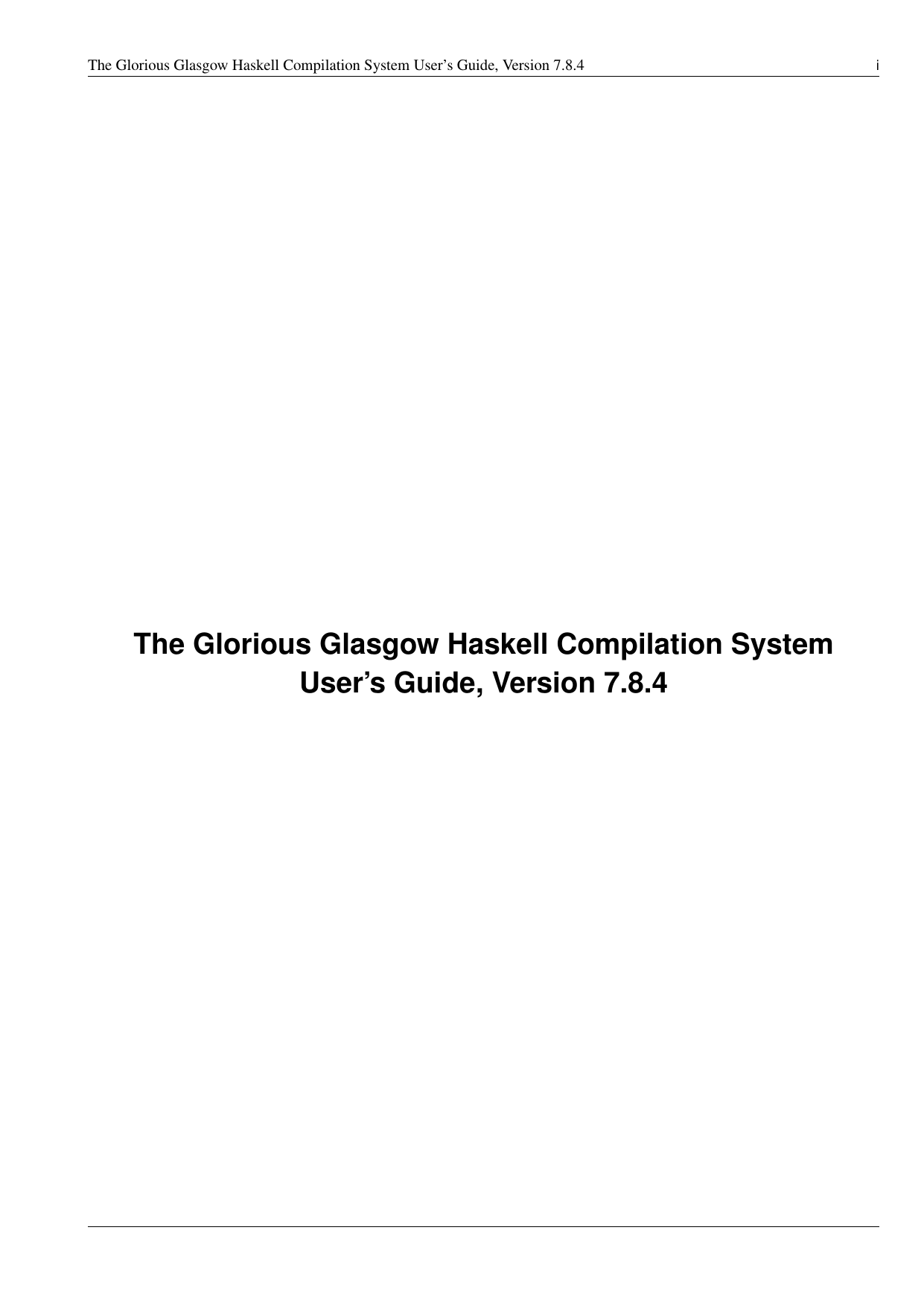 The Glorious Glasgow Haskell Compilation System | Manualzz