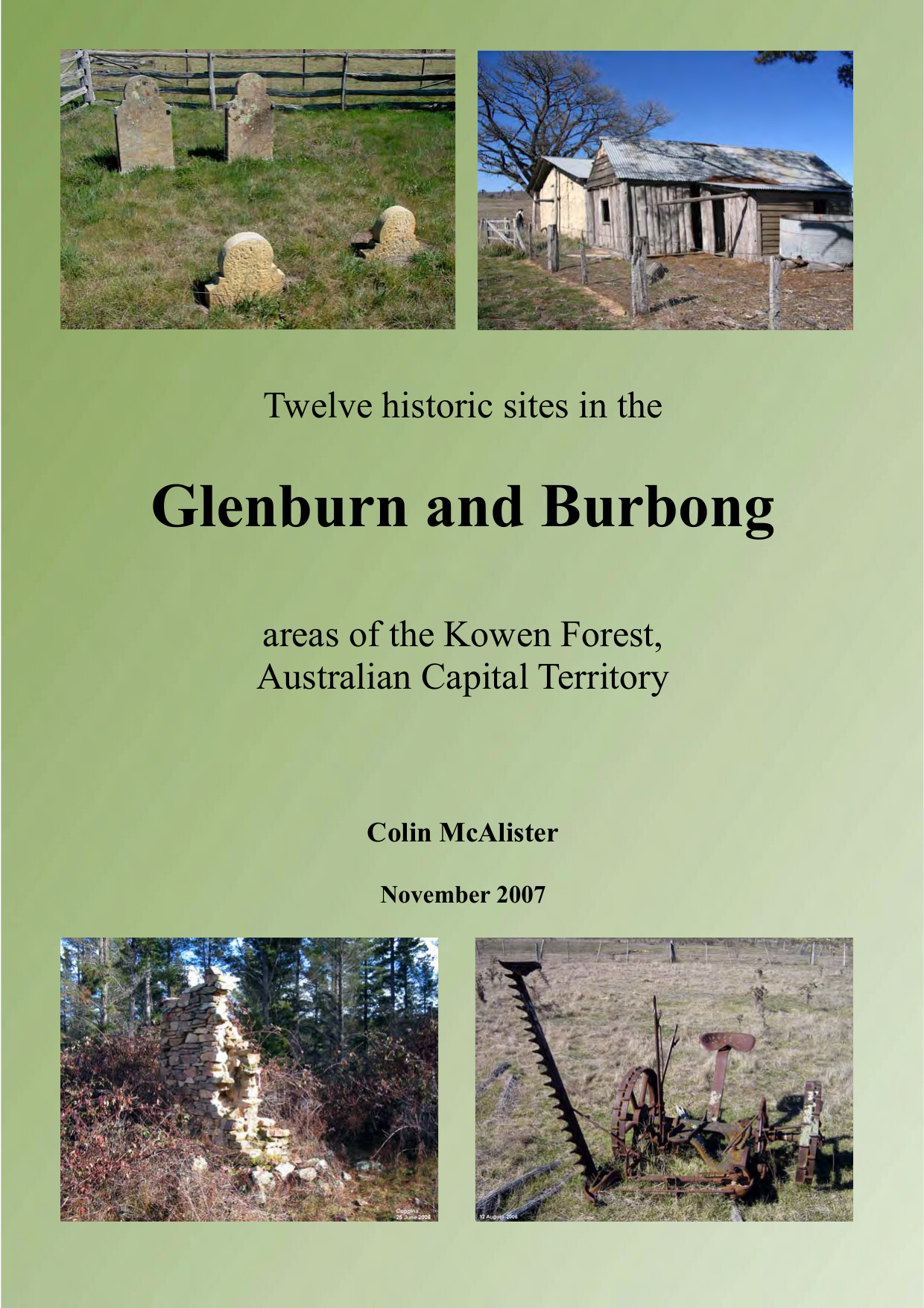 Glenburn And Burbong National Parks Association Of The Act Manualzz
