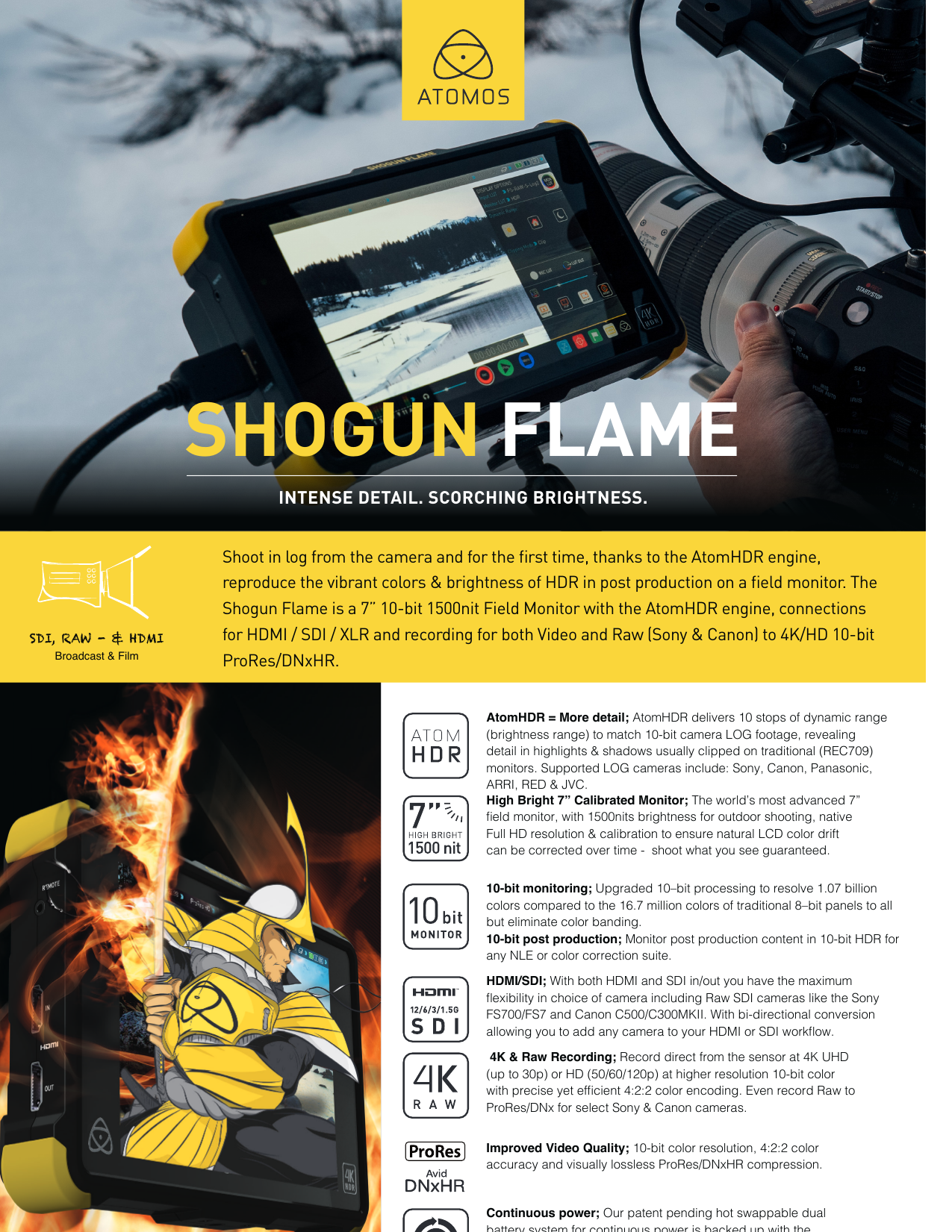 Atomos Comparison Chart