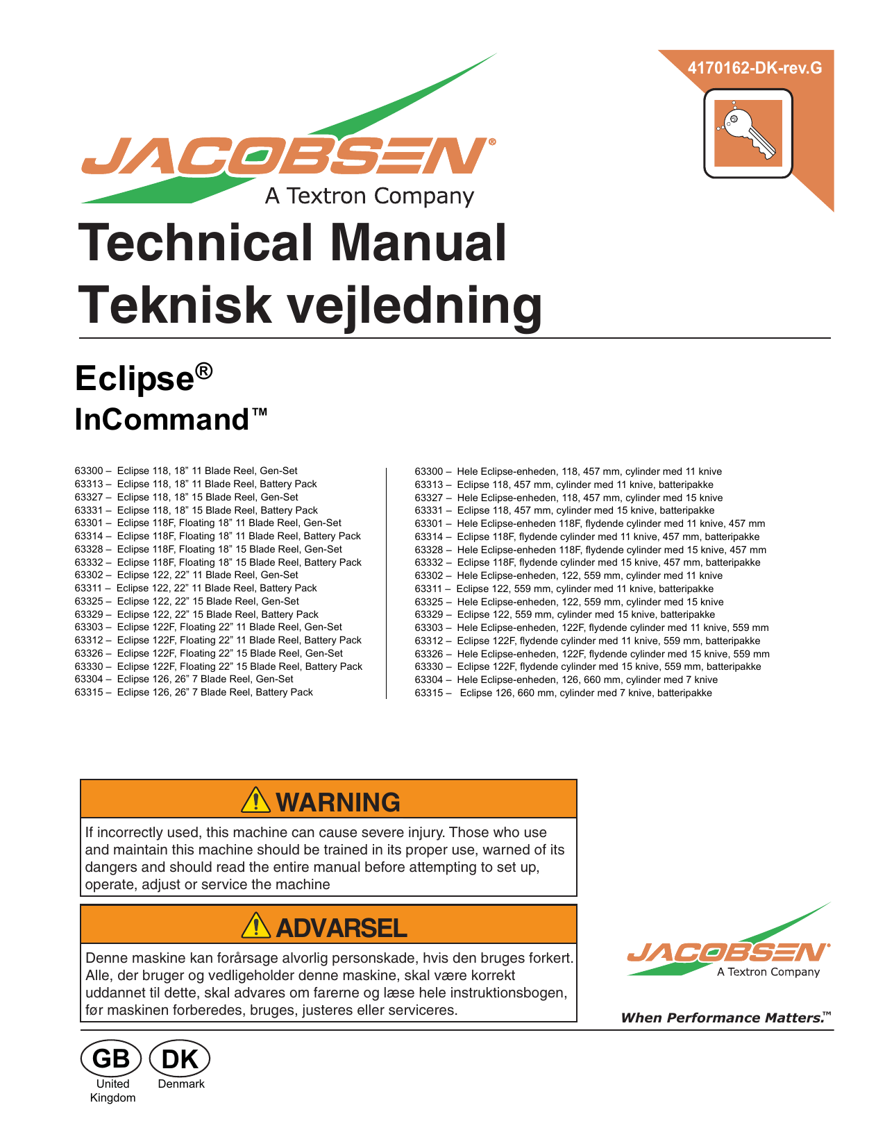 Technical Teknisk vejledning |