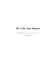 RV 3.10  User Manual