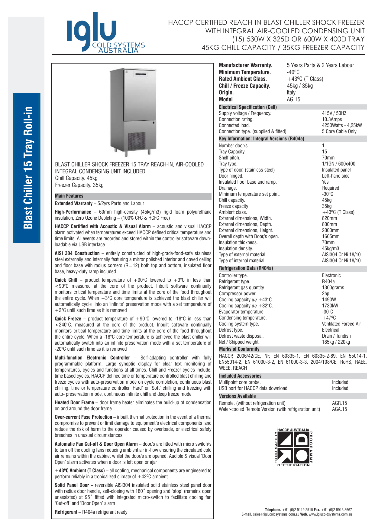 Ag 15 Iglu Cold Systems Australia Manualzz