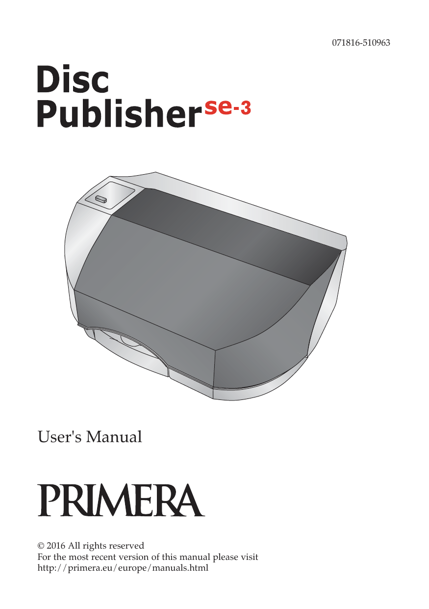 Disc Publisher SE3 Manual Manualzz