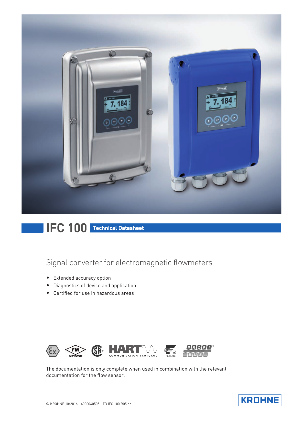 Signal converter for flowmeters Manualzz