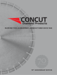 Concut Diamond Products AB-C141 1 in. Concrete Cutter Blade Specification