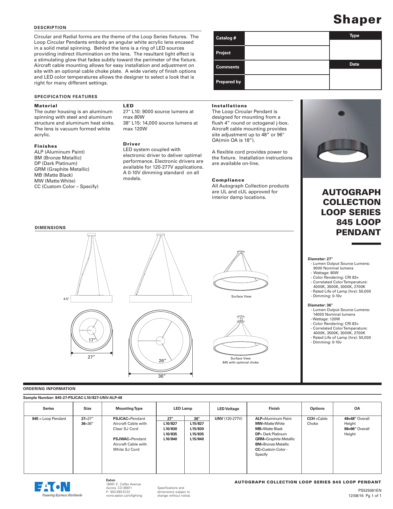 Shaper Autograph 845 Decorative Pendant Manualzz Shaper Autograph 845 Decorative Pendant Manualzz