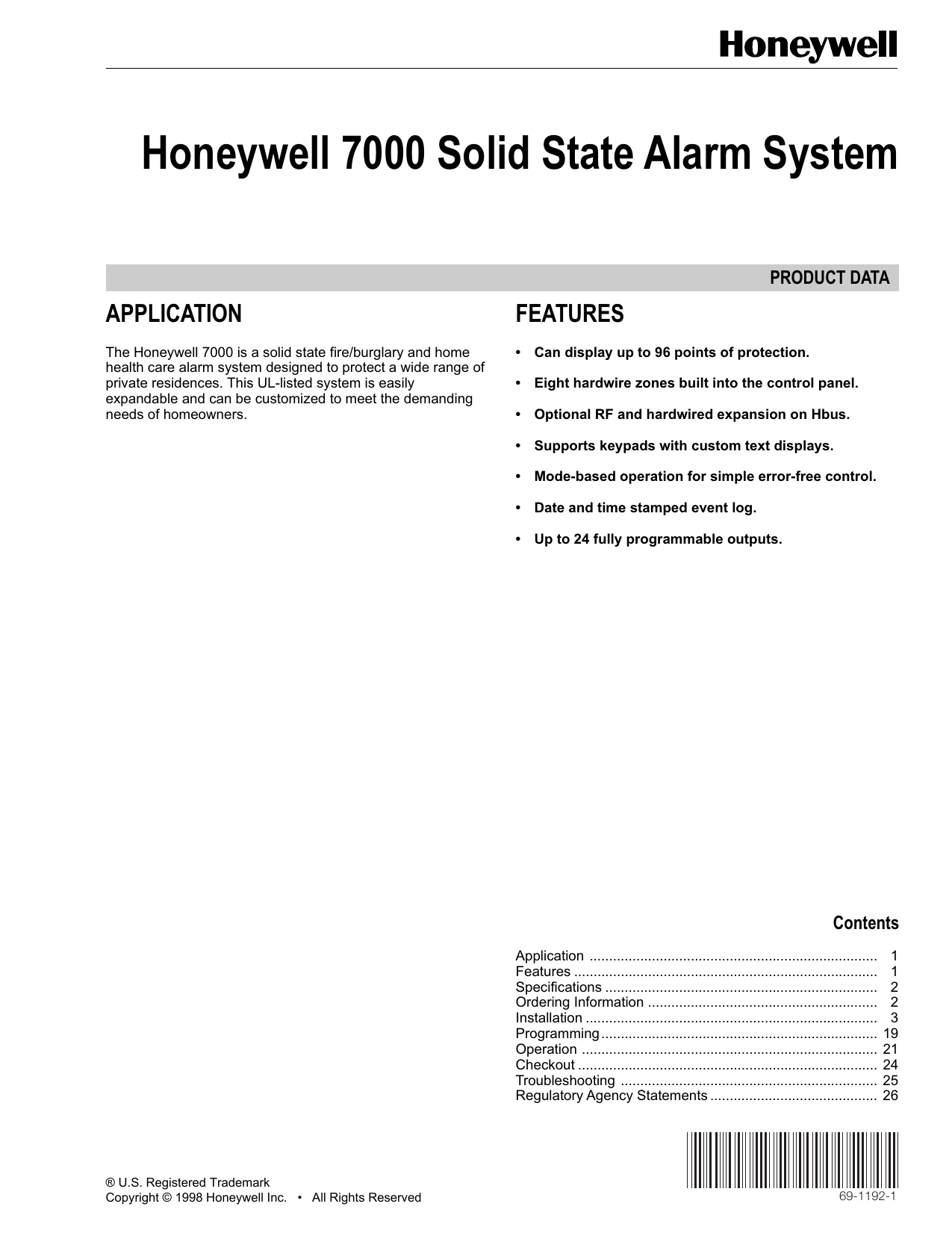 69-1192-1-honeywell-7000-solid-state-alarm-system-manualzz