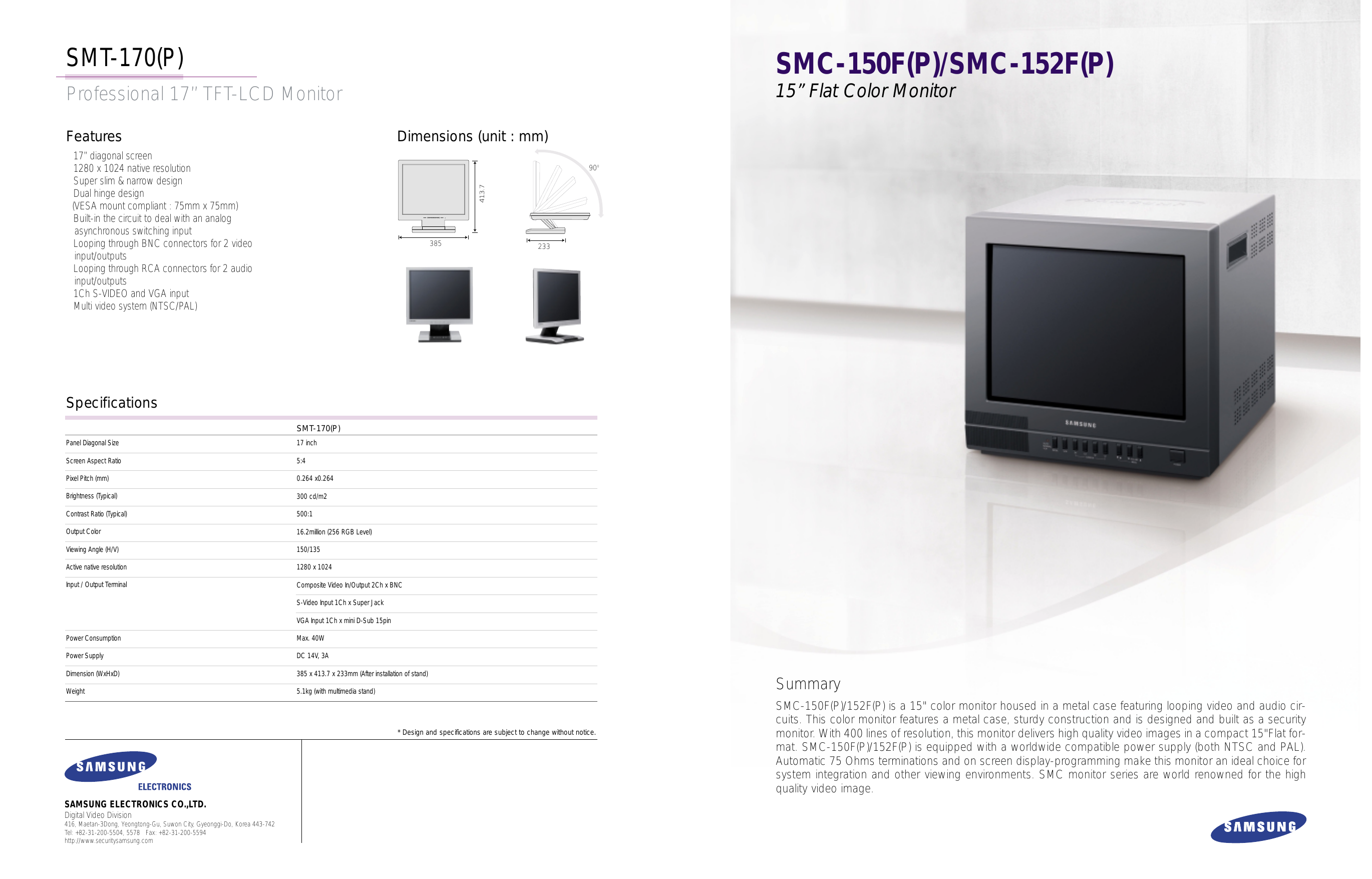 Smc 150f P Smc 152f P Manualzz