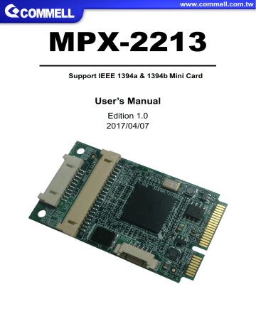 Commell MPX-2213 User's Manual | Manualzz