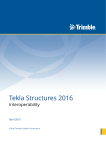 Tekla Structures 2016 Interoperability User Manual