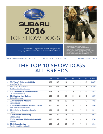 TOP SHOW DOGS | Manualzz