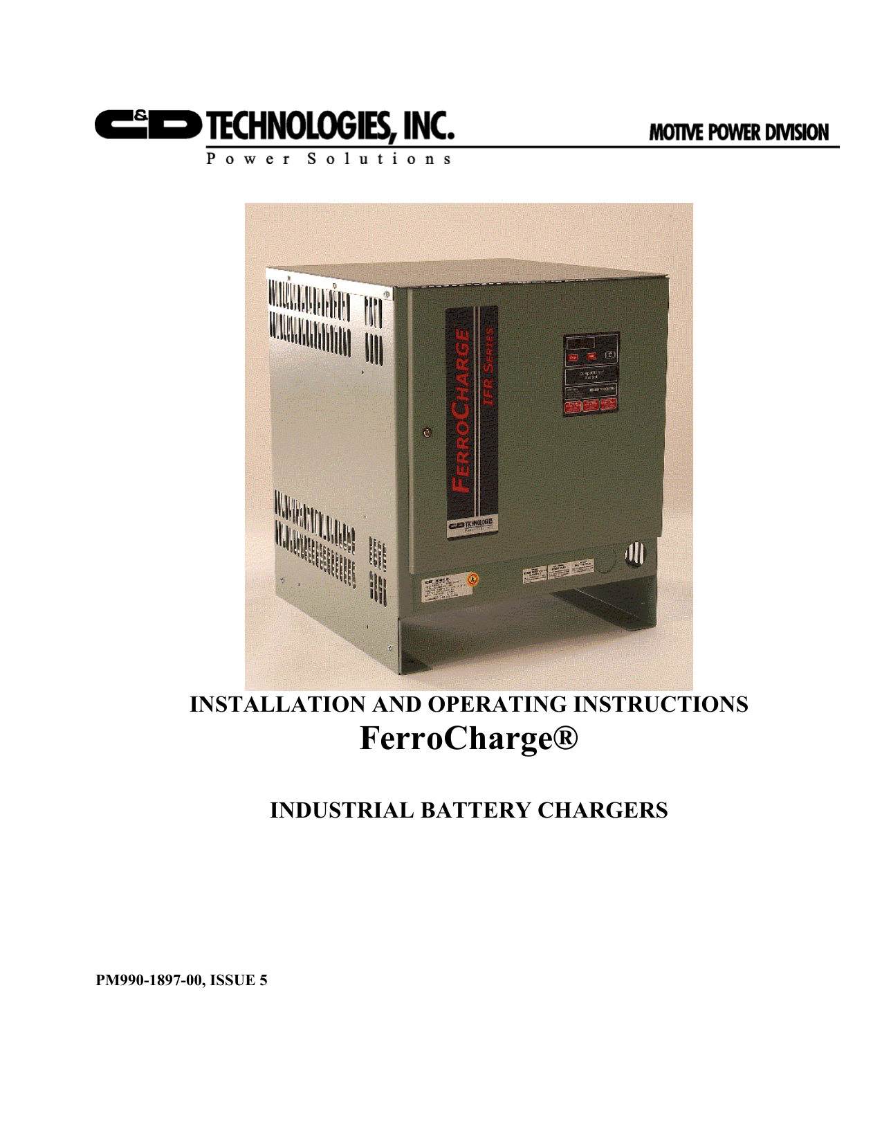 Ferro Charge IFR Series | Manualzz