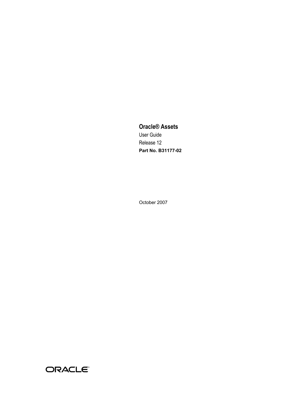 Oracle Assets User Guide Manualzz Com