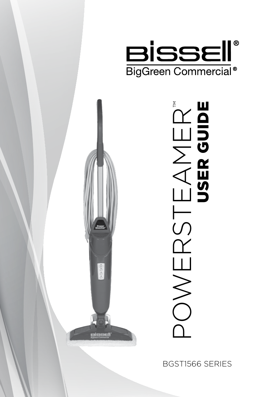 Bissell Commercial BGST1566 Steam Mop Manual Manualzz