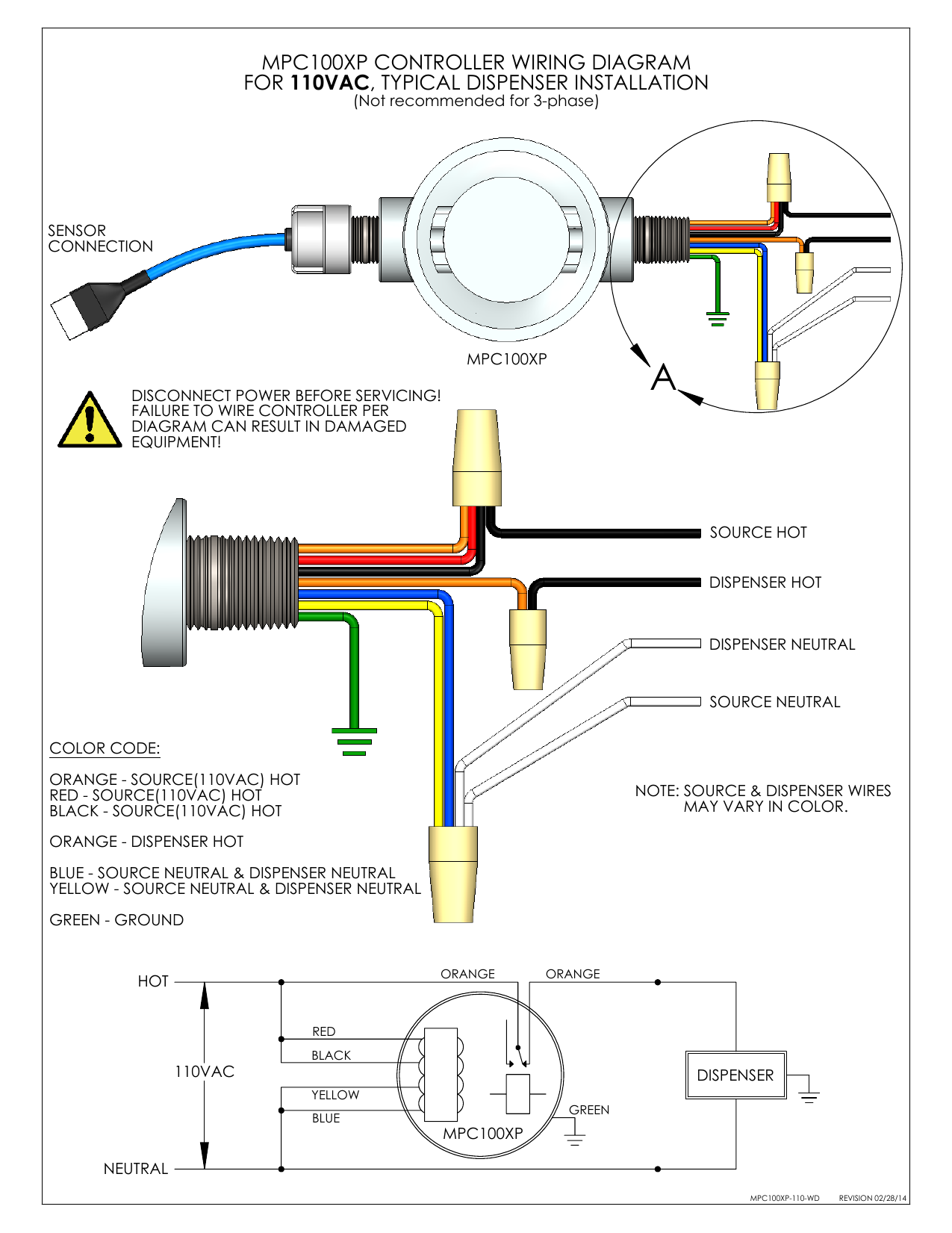 Mpc100xp 110 Wd Wiring Diagram 110vac Rev022814 Manualzz