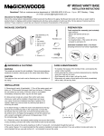 Magick Woods 48" Mosaic Vanity Base Installation Instructions