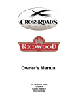 CrossRoads Recreational Vehicle Owner's Manual