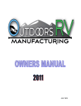 Outdoors RV  Recreational Vehicle Owner's Manual