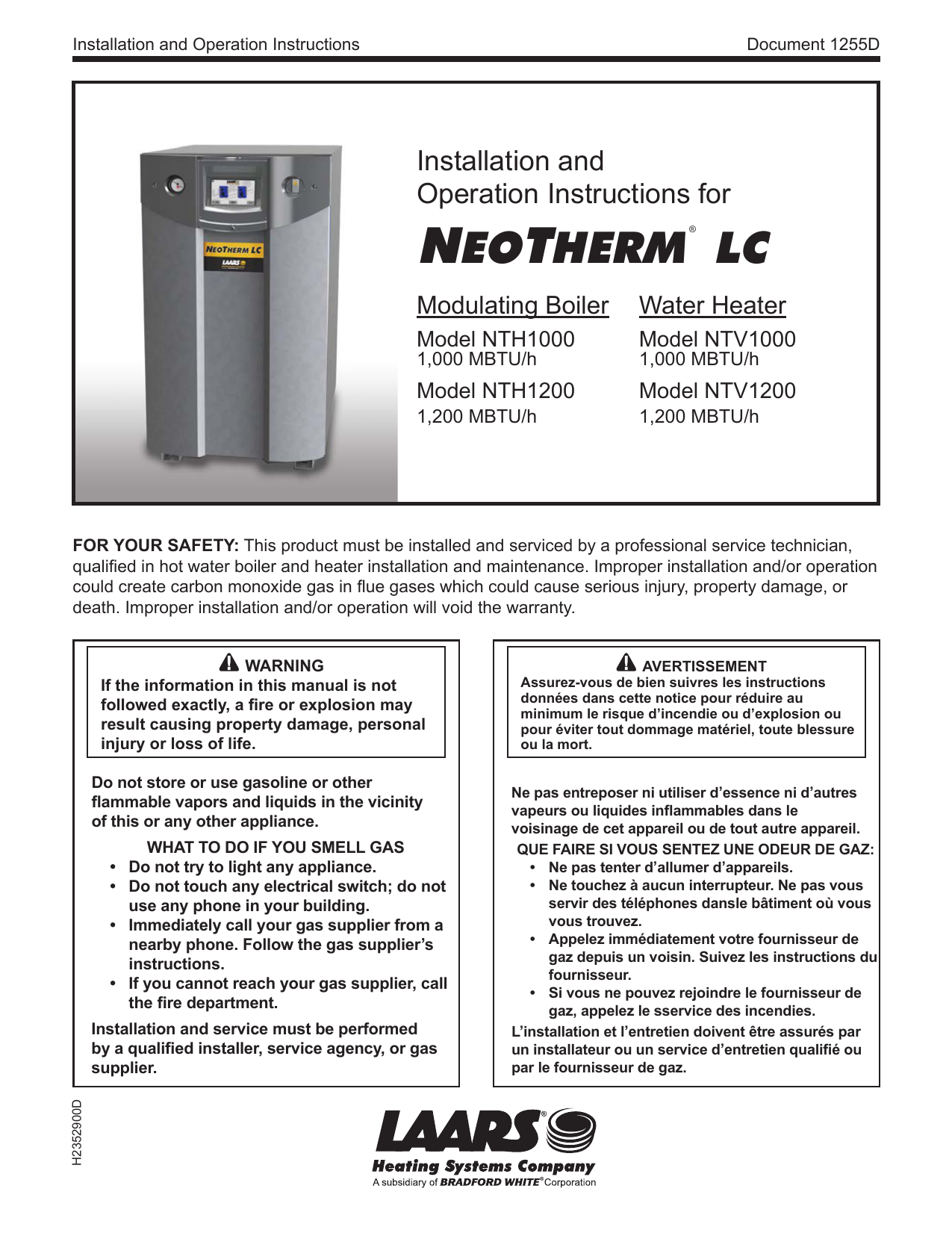 bradford white water heater beeping