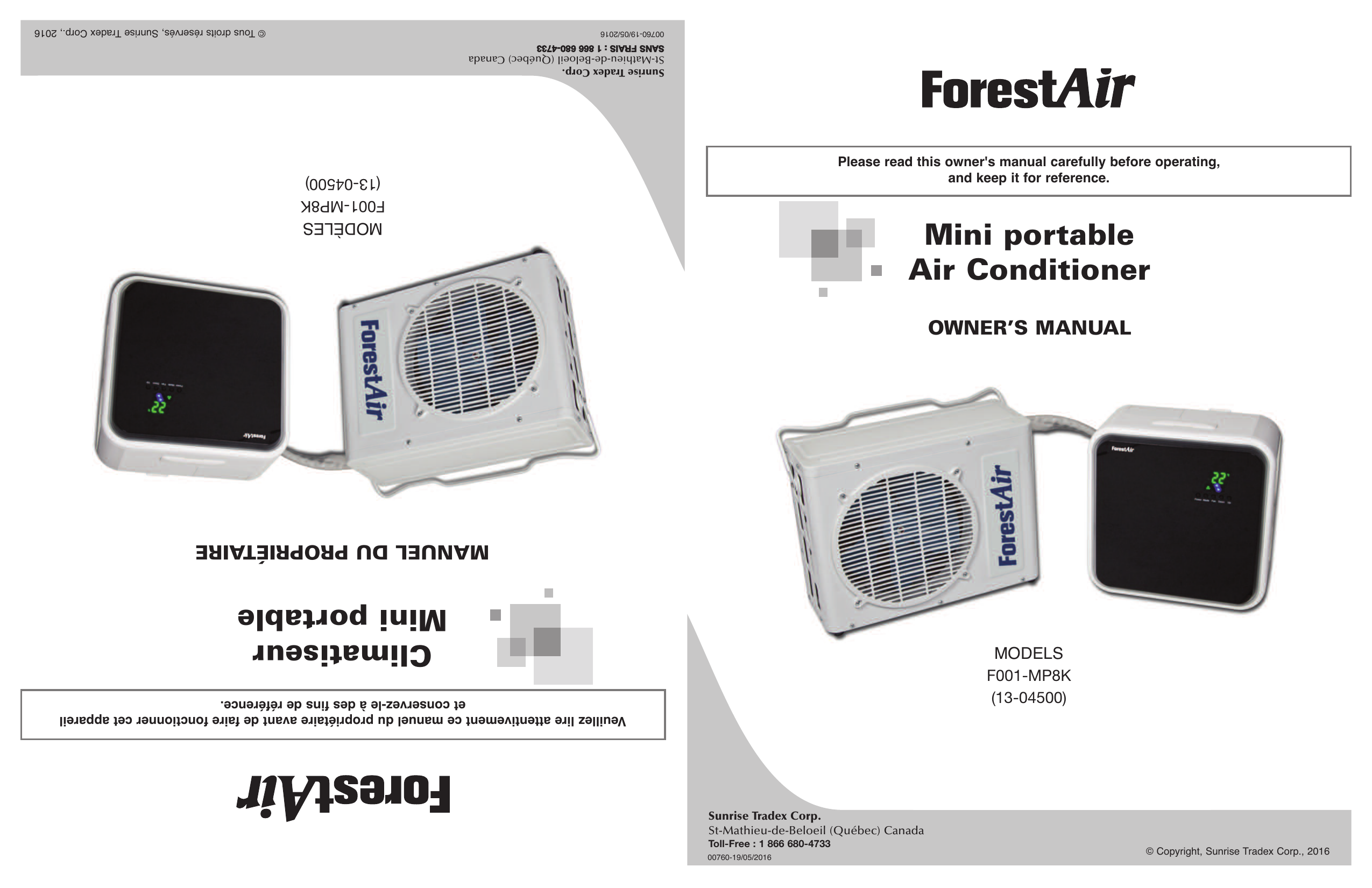 Forest Air Air Conditioner User Manual