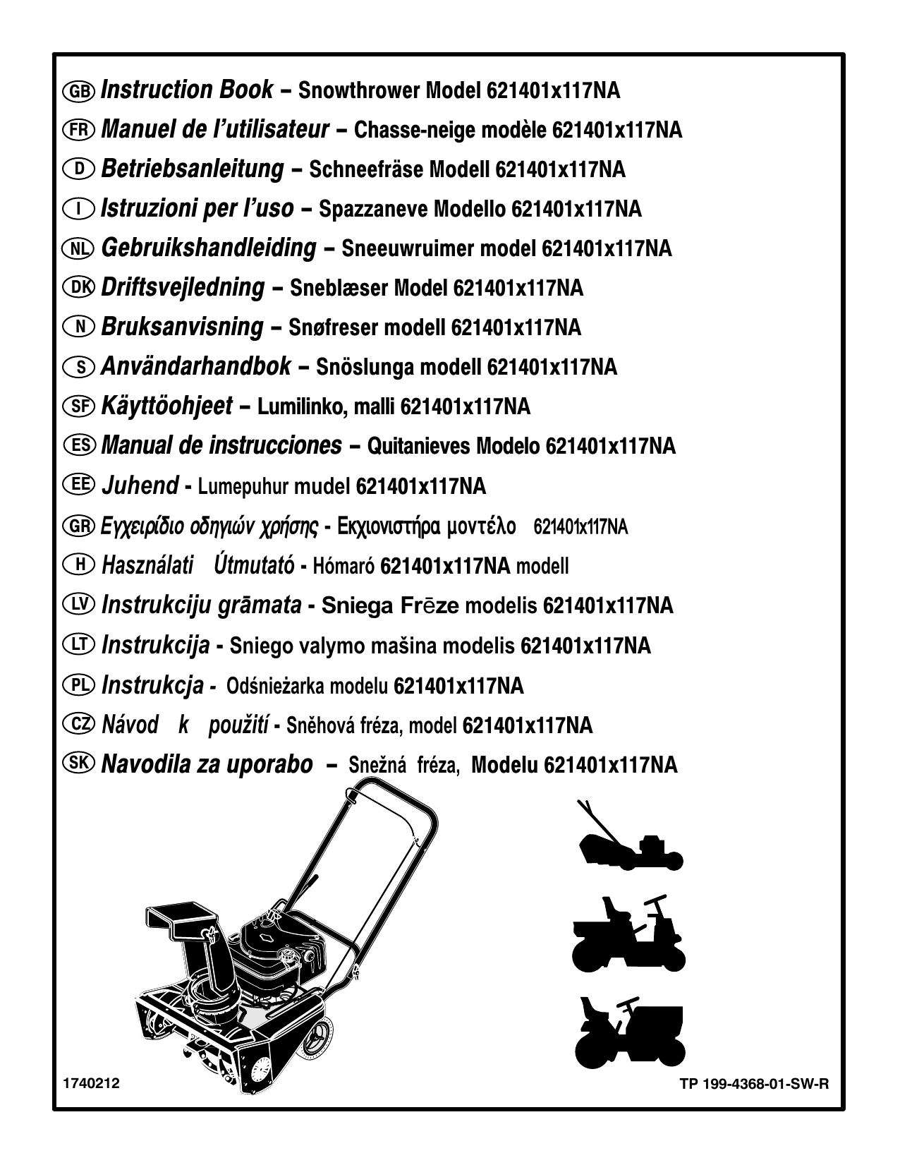 Om Partner Sb210 06 11 Snow Manualzz