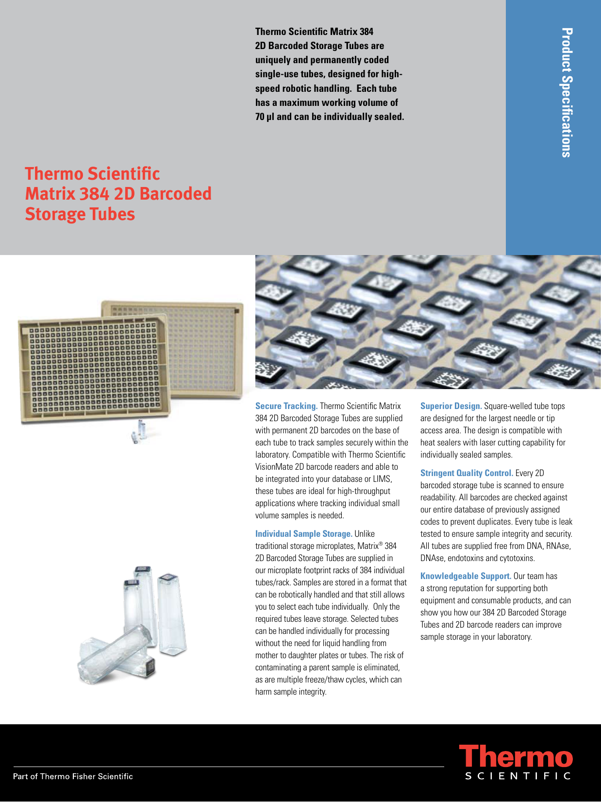 Thermo Scientific Matrix 384 2D Barcoded Manualzz