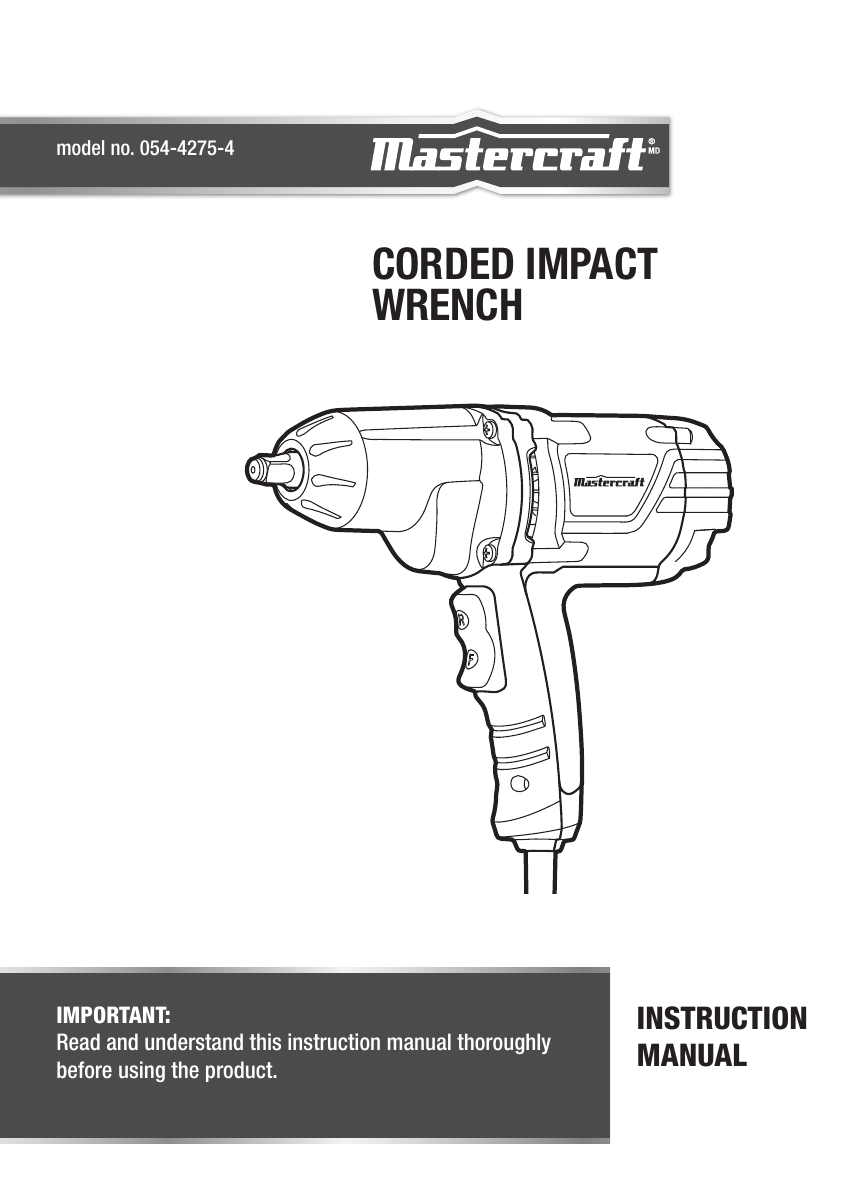 corded impact wrench Manualzz