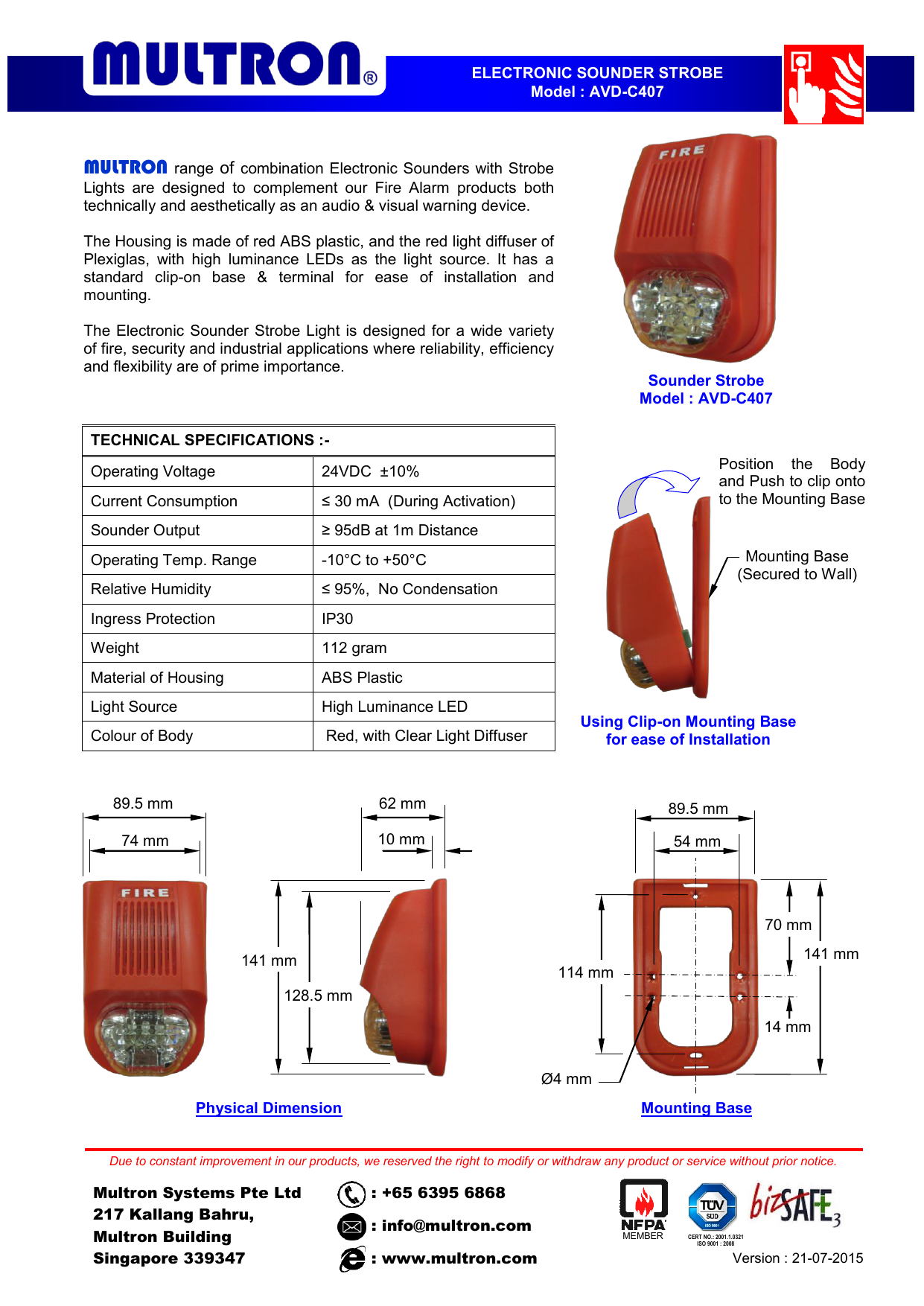 Fire Alarm Strobe Light Requirements Singapore Shelly Lighting