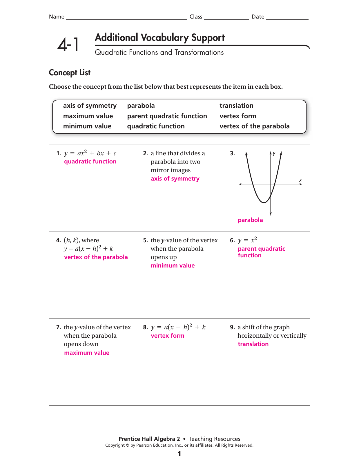 Additional Vocabulary Support Manualzz