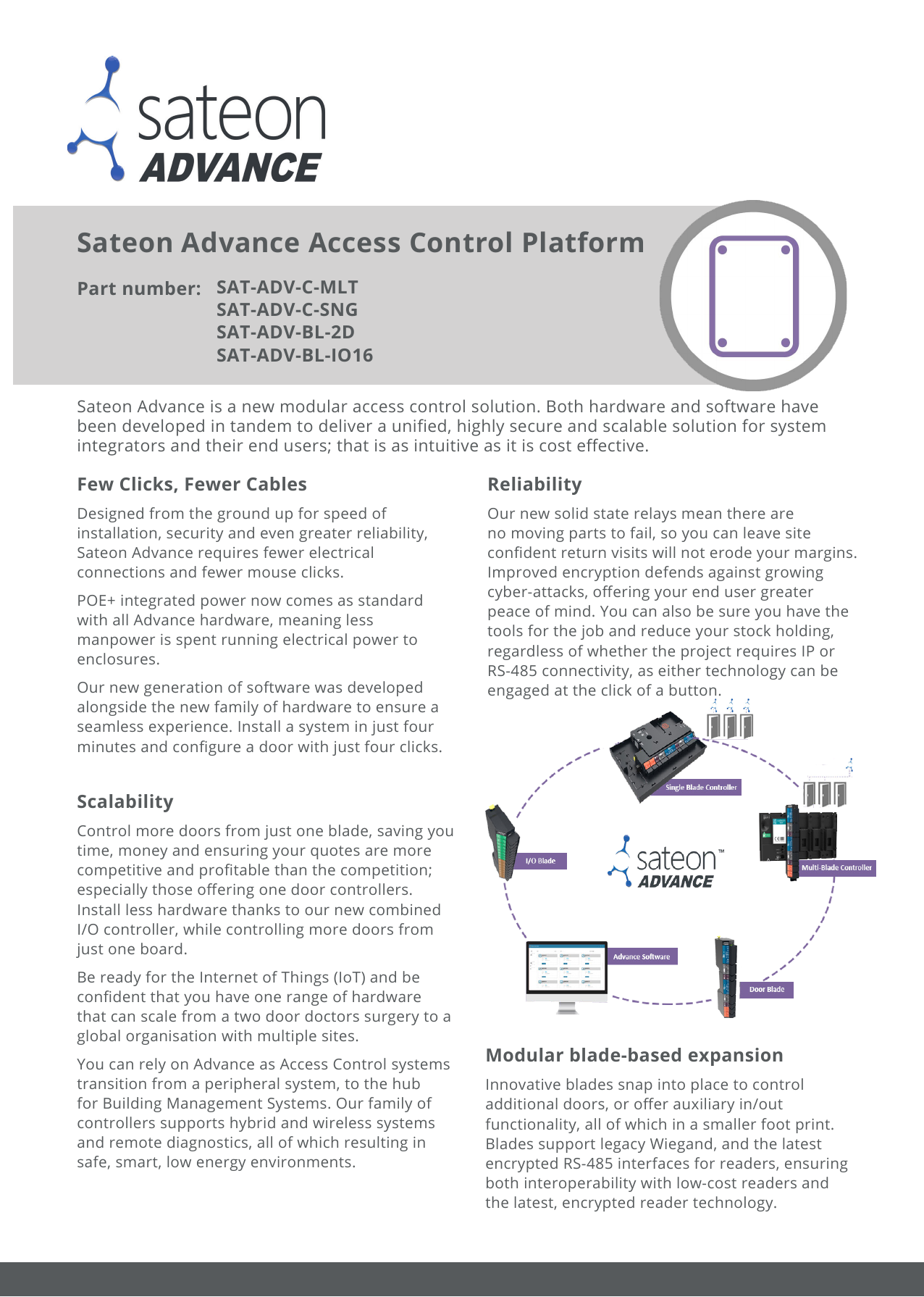 Sateon Advance Access Control Platform | Manualzz  Sateon Access Control Wiring Diagram    Manualzz