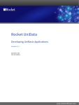 UniBasic Software 8.1 UniData User Manual | Manualzz