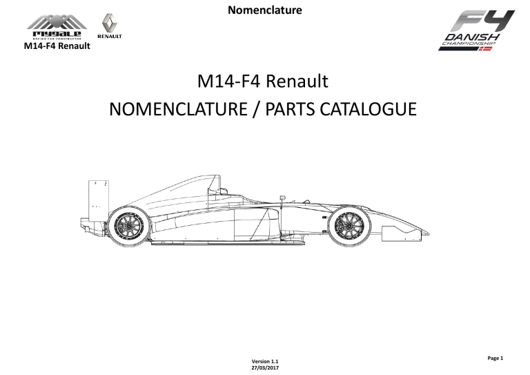 Nomenclature m14 ccas 2023