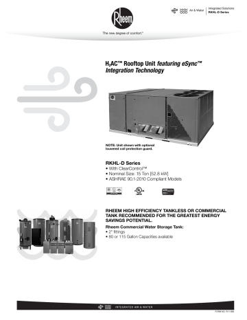 R11 865 Rev 00 Rkhl D180 Rheem H2ac Rooftop Unit Featuring Manualzz