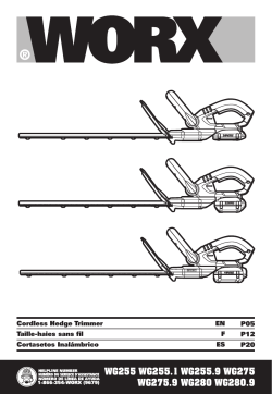 Worx WG280 Owner s manual manualzz