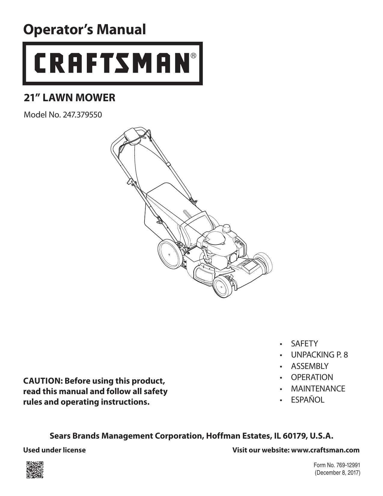 Craftsman 37955 Owners manual | Manualzz