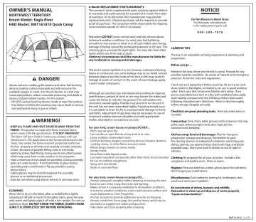 Northwest territory 2025 tent instructions