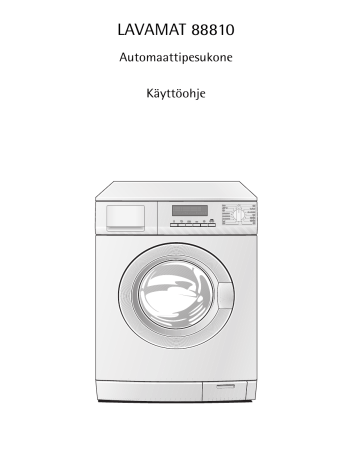 Aeg-Electrolux LAV88810 Ohjekirja | Manualzz