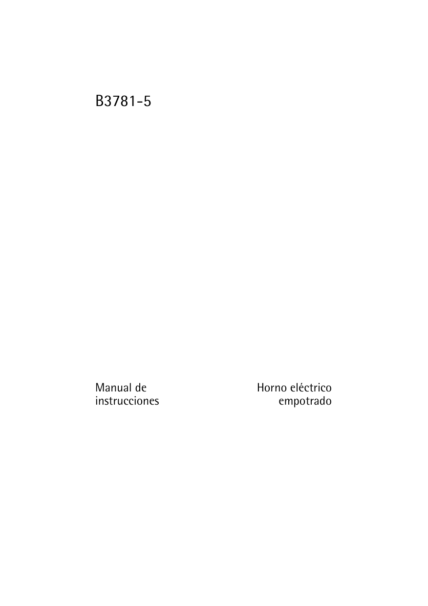 Aeg-Electrolux B3781-5-M DE R08 Manual de usuario | Manualzz