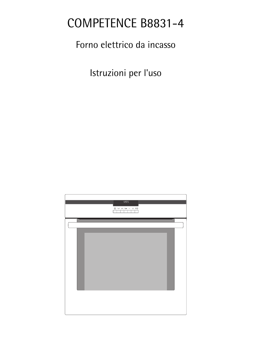 Aeg-Electrolux B8831-4-M EU NR05 Manuale utente | Manualzz