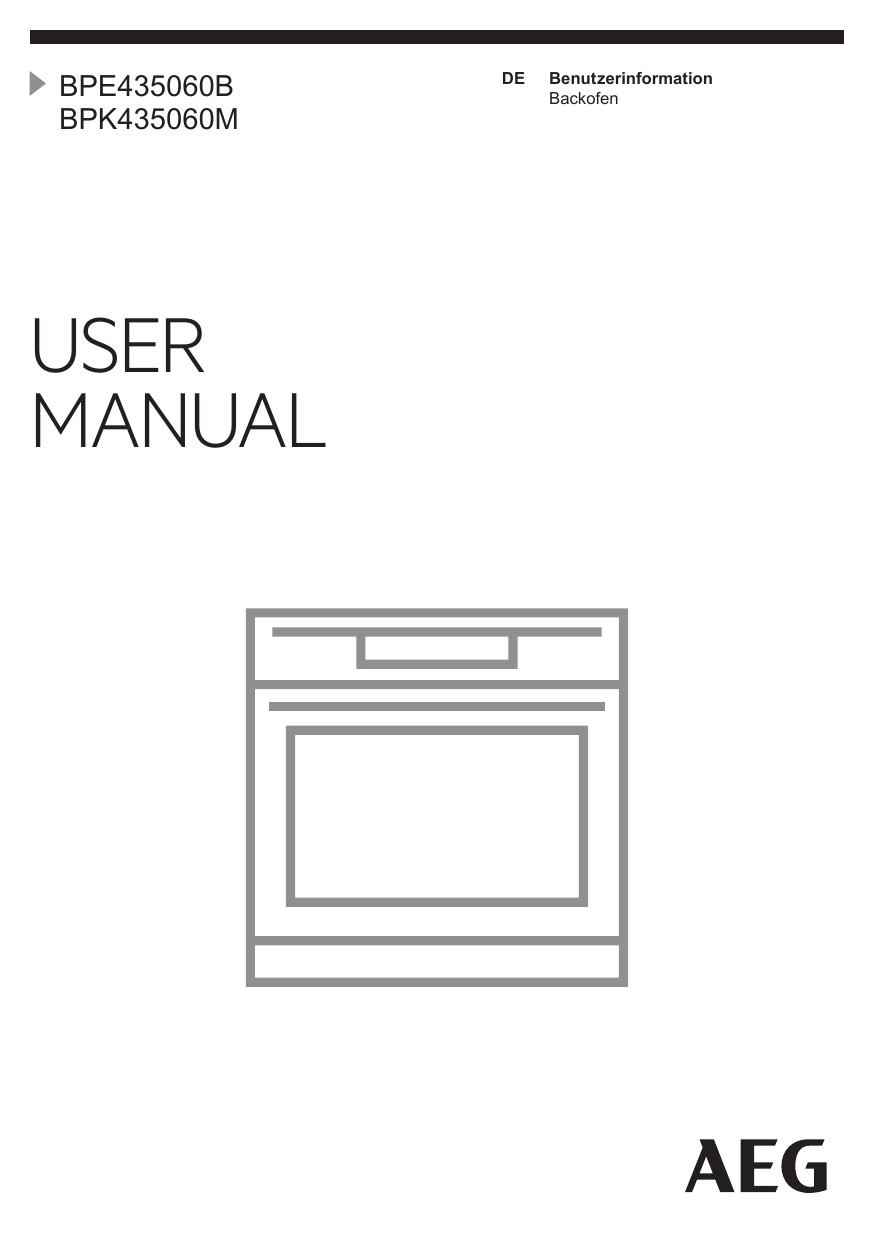 Aeg Bpk435060m Benutzerhandbuch Manualzz