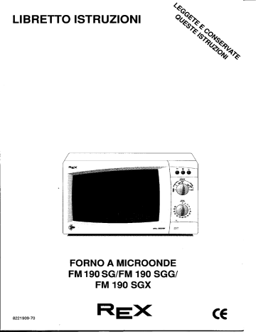 Rex FM190SG Manuale utente | Manualzz