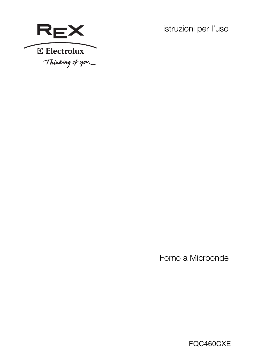 Rex-Electrolux FQC460CXE Manuale utente | Manualzz